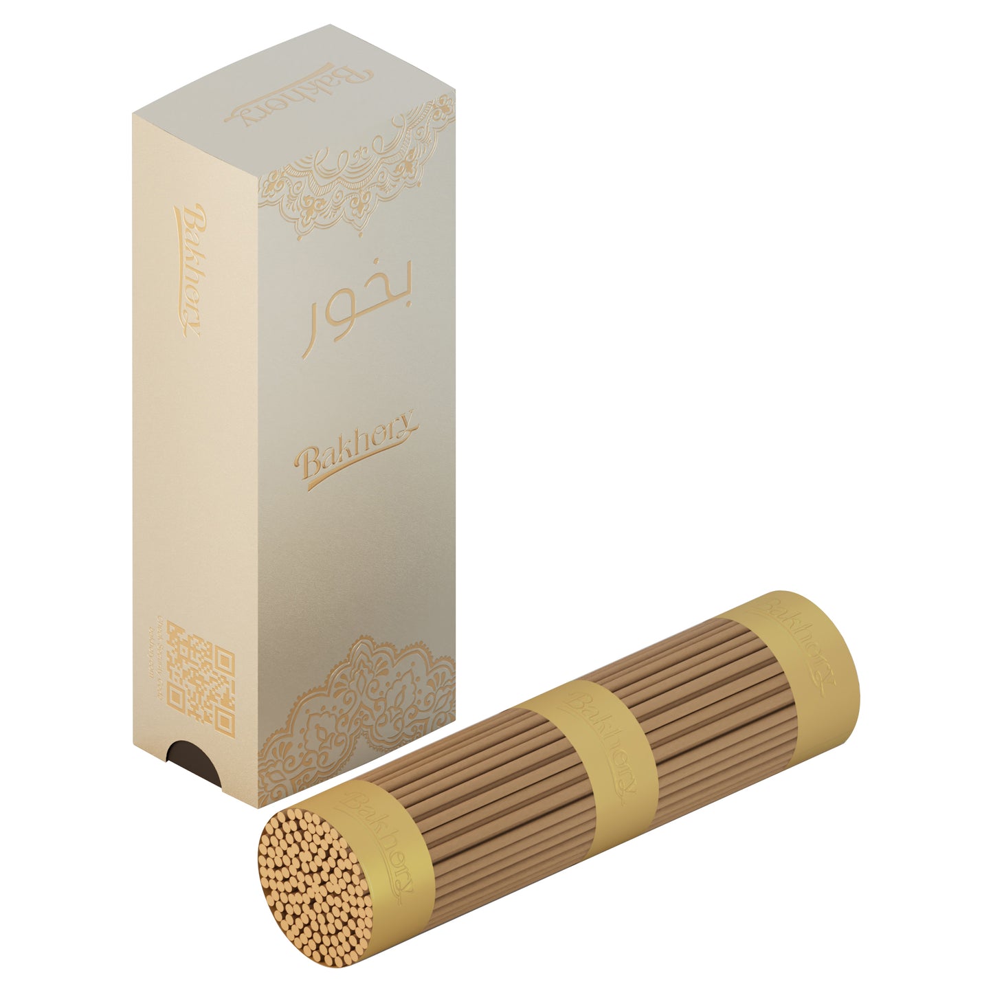 146pcs-Bakhory Cambodian Oud Incense Sticks 3mm for Home Decoration (100g)