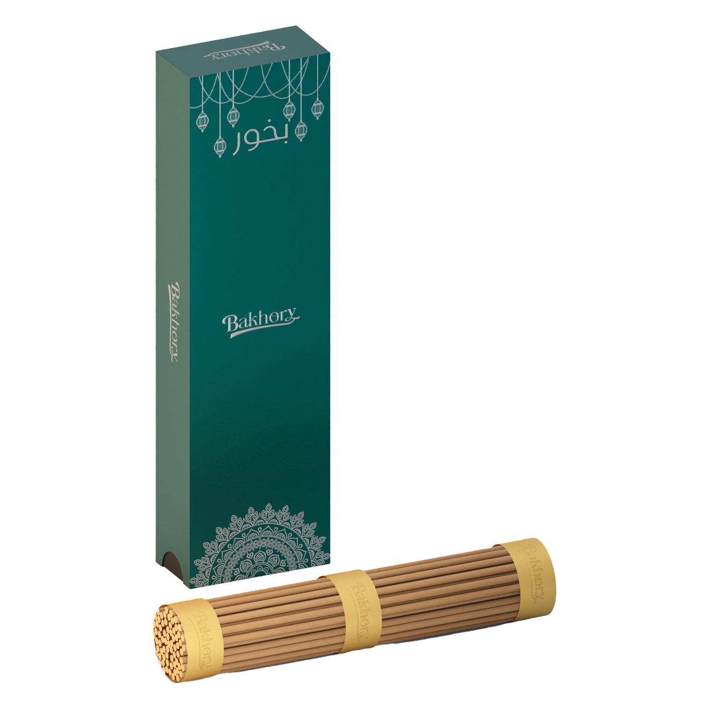 275pcs- Bakhory oud Incense Sticks 1.4mm 50g With Copper Incense Burner