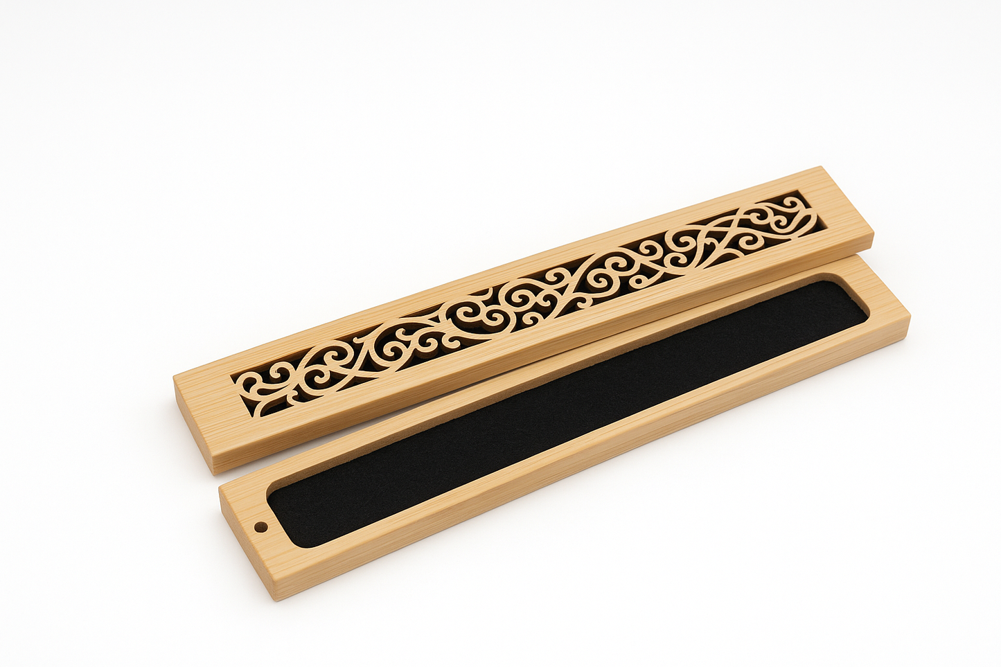 Bakhory Wooden Incense Stick Burner Holder Box in 5 Elegant Patterns for Home, Office