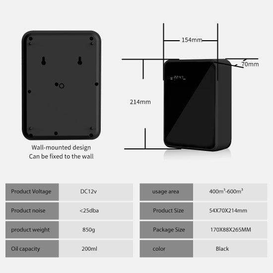 Large Bluetooth Diffuser + 120ml Oil