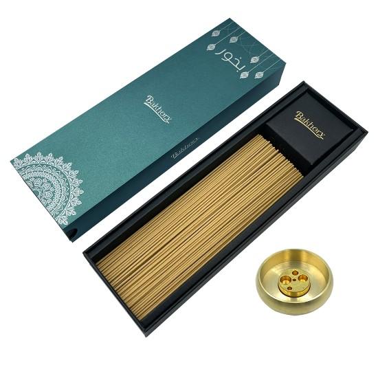 275pcs- Bakhory oud Incense Sticks 1.4mm 50g With Copper Incense Burner SA