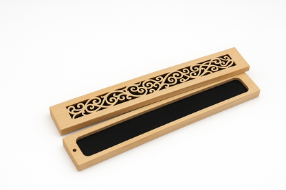 Bakhory Wooden Incense Stick Burner Holder Box in 5 Elegant Patterns for Home, Office