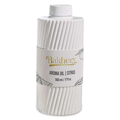 Bakhory Citrus Essential Oil Blend 500ML – Refreshing Citrus Aroma with Floral & Woody Accents for Home & Diffusers