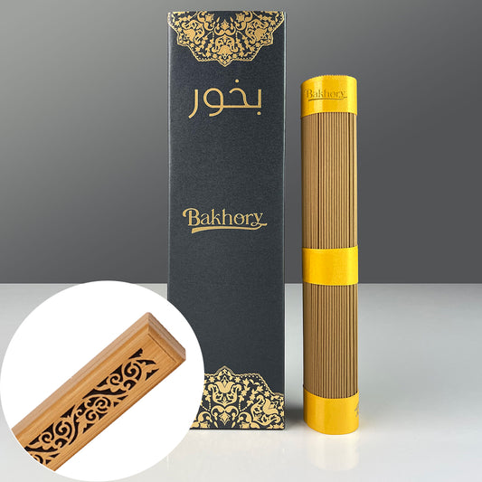417pcs- Bakhory Incense Sticks 1.4mm thick (100g) with Free Incense Burner