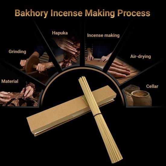 132pcs- Bakhory Cambodian Oud Incense Sticks 1.4mm/210mm (30g)